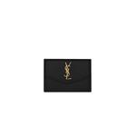 Yves Saint Laurent Uptown Flap Card Holder в черном цвете 1