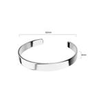 Avenue Classic Cuff Bangle Белое золото 7
