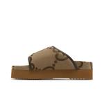 Слайды Gucci Wmns Jumbo GG Platform Slide 'Camel Ebony Monogram' 3