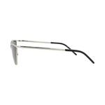 Очки Saint Laurent Cat Eye-Frame Metal Sunglasses 'Серебристо-серый' 3