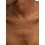 Колье Birthstone из переработанного золота с аквамарином 2
