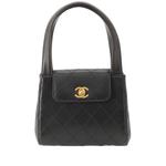 Мини-сумка CC Quilted Lambskin Top Handle Flap (2000-2002 годы) 1