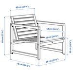 NÄMMARÖ кресло для отдыха, для улицы 6