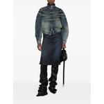 faded-effect raglan-sleeve denim jacket 2