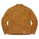 Джинсовые куртки Supreme Script Jacquard Denim Trucker Jacket 'Коричневый' 2