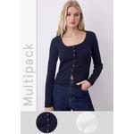 Комплект: вязаный кардиган и свитер 1