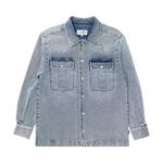 Топы MM6 Maison Margiela Denim Long-Sleeve Shirt 'Medium Blue' 1
