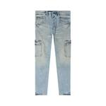 PURPLE BRAND  расклешенные карго-брюки 'Worn Light Indigo' 1