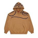 Худи Supreme Shoulder Script Hooded Sweatshirt 'Light Tan' 1