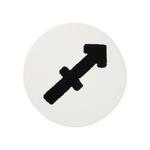 Ковры GOAT x Gallery 1950 Horoscope Sagittarius Rug White/Black 1