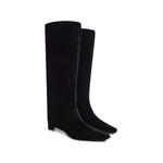 Naomi kitten heel velvet boots 2