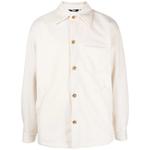 logo-embroidered button-up jacket 1