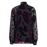 velvet floral print blouse 2