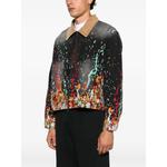paint-splatter corduroy-collar jacket 3