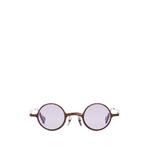round-frame textured sunglasses 1