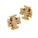 Серьги-гвоздики Kira Pave Crystal T Logo Stud Tory Gold 158535 2