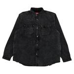 Рубашки на пуговицах Supreme Faux Shearling Lined Work Shirt 'Black Denim' 1