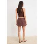 Коричневые внутренние шорты 1% K Linen Super Mini Skirt Twoss26Et166 2