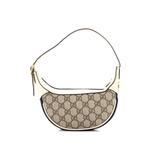 Сумка-хобо Ophidia Half Moon Bag из канваса с узором GG 1