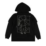 Худи Off-White Barrel Worker Double Tee Hoodie 'Black/White' 2