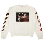Свитеры Off-White Caravaggio Slim Crewneck 'White/Red' 1