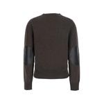 V-neck elbow-patch sweater 2
