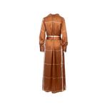 printed belted maxi dress 2