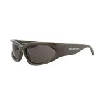 Солнцезащитные очки Balenciaga Shield-Frame Bio Injection 'Grey Grey Grey' 2