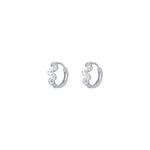 TOMEI Серьги Wavy Loop, белое золото 585/14K 2