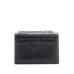 Sunset Chain Wallet Crocodile Embossed Leather crossbody bag 2