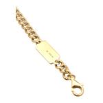 Мужской Серебряный Браслет-Цепь Curb Chain – С Золотым Покрытием 4