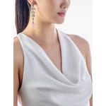 Серьги Scallop Lace с бриллиантами и кунцитами 2