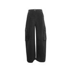 pleated wide-leg cargo pants 1