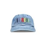 Снэпбэки Supreme Multi Color Logo 6-Panel 'Light Denim' 1