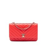 Сумка через плечо Chevron Lambskin Trendy CC Chain Wallet on Chain (2018-2019 годы) 1