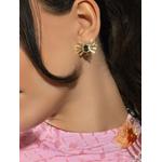 Серьги Blue Topaz Diamond Farfalle из желтого золота 2