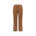 corduroy-velvet ankle-length bootcut trousers 2