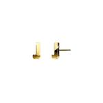 Серьги с подвеской в виде буквы алфавита Bold Initial, золотистый - J 1
