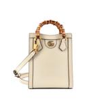 Vertical Diana NM Bamboo Handle Tote Leather Mini satchel 1