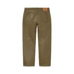 Джинсы Supreme Leather 5-Pocket Jean 'Оливковый' 2