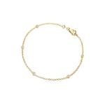 Браслет с кристаллами Swarovski® — серебро с позолотой 2