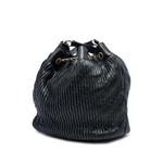 2018 Medium Crumpled Calfskin Coco Pleats Drawstring bucket bag 3