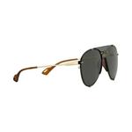 Очки Gucci Aviator Sunglasses 'Ruthenium Grey' 2