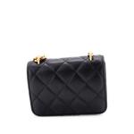 Мини-сумка через плечо Sweet Camellia Flap Clutch with Chain Quilted Lambskin 2