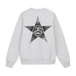 Свитеры Stussy Stars Crew 'Ash Heather' 2