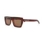 Очки Gucci квадратные солнцезащитные «Коричневые» 3