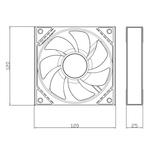 ThermalRight TL-M12W ARGB 120 мм вентилятор - белый 5