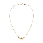 Кулон LOVE с кристаллом Swarovski® – серебро с позолотой 5