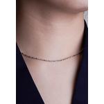 Tomei сверкающее колье, унисекс белое золото 585/14K 4