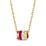 Колье Quatre Red из белого, желтого и розового золота 1